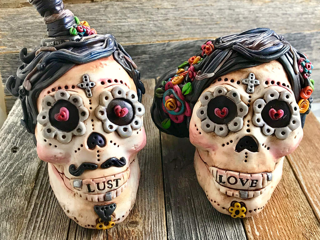 Polymer Clay Sugar Skulls