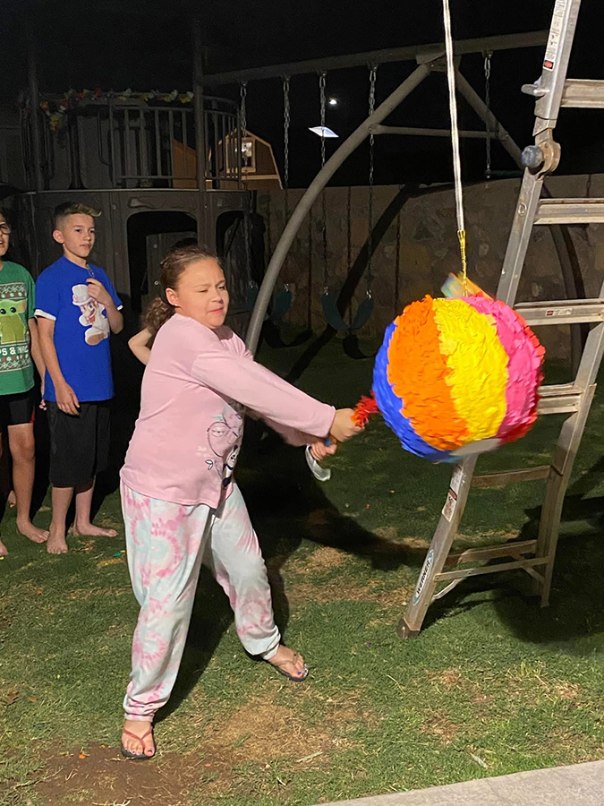 Pinata fun. © Shelly Arroyo