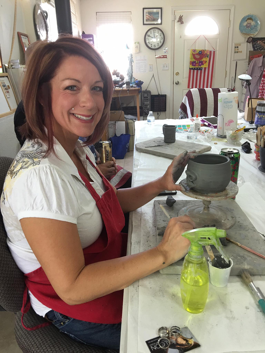 Mama Chickpea sculpting, © Shelly Arroyo