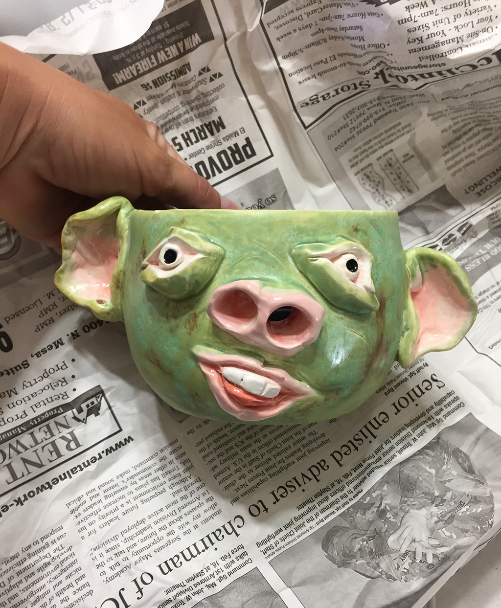 Mama Chickpea yarn holder, © Shelly Arroyo