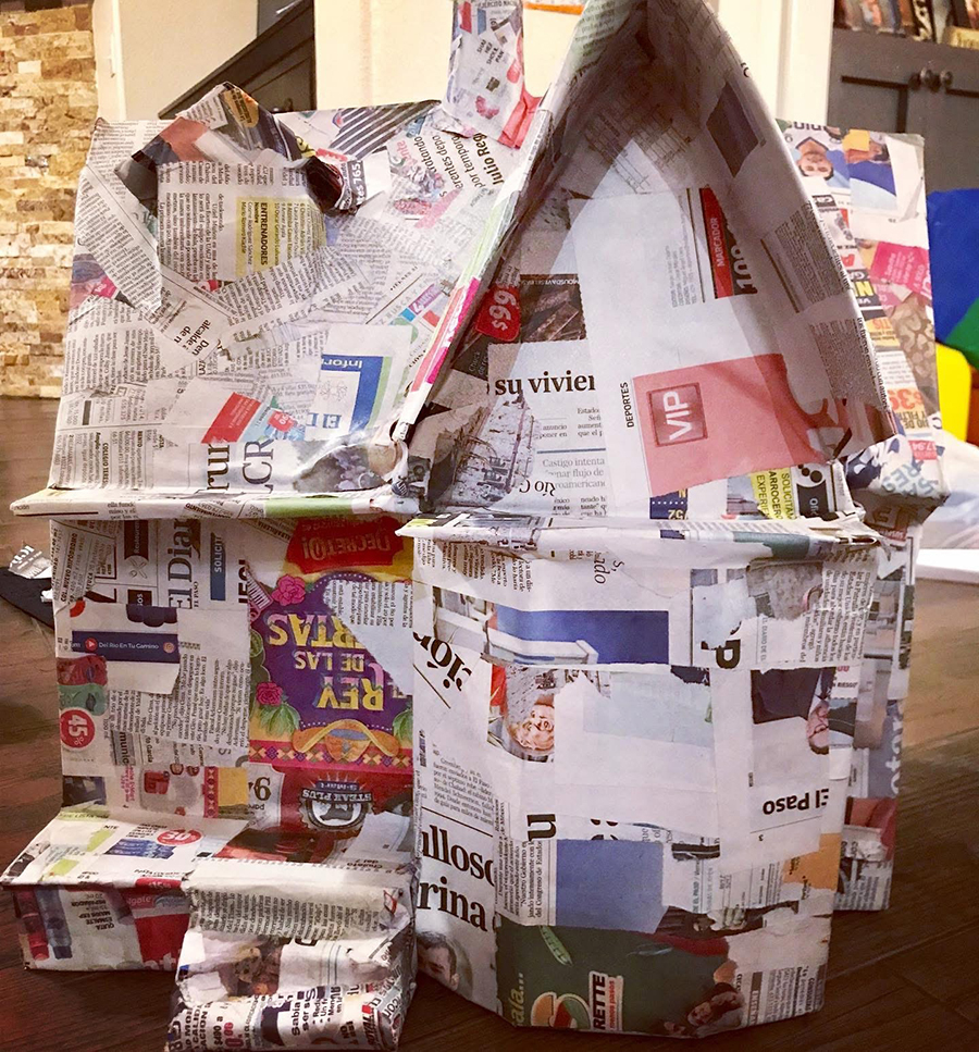 Time for paper mache. © Shelly Arroyo